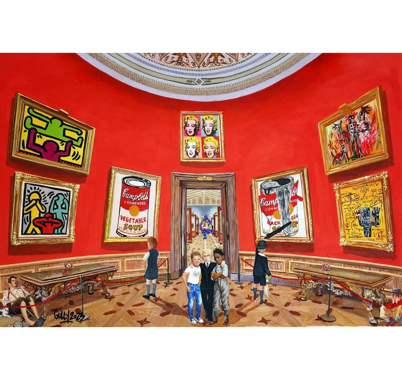 KEITH ANDY JEAN MICHEL NIKI RENE AND THE CHILDREN MEET HARING WARHOL AND BASQUIAT - GULLY - Galeries Bartoux