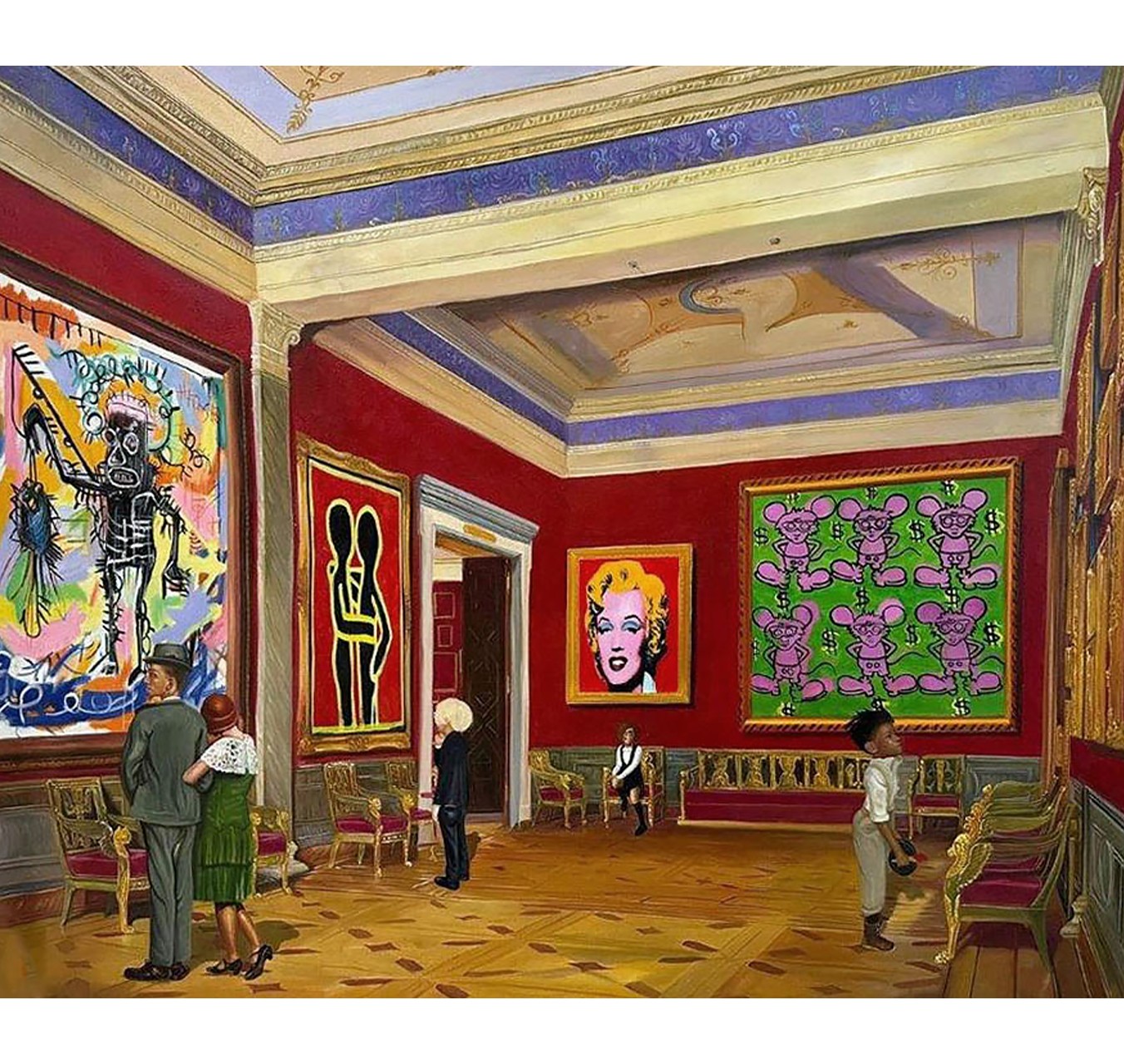 Andy, Nikky, Jean Michel and their friends meet Basquiat, Haring and Warhol - GULLY - Galeries Bartoux