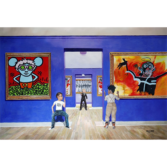 KEITH ANDY AND JEAN MICHEL MEET HARING WARHOL AND BASQUIAT - GULLY - Galeries Bartoux