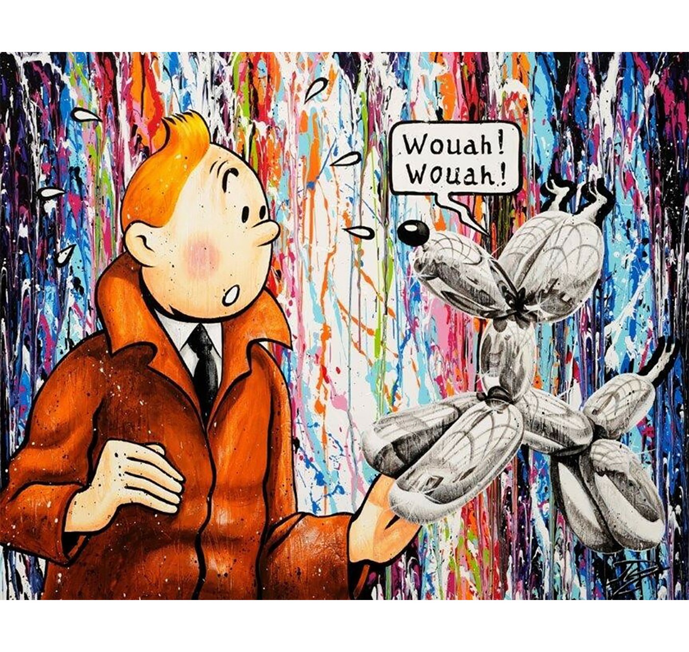 Tintin Artistic Distorsion - JULIEN DURIX - Galeries Bartoux