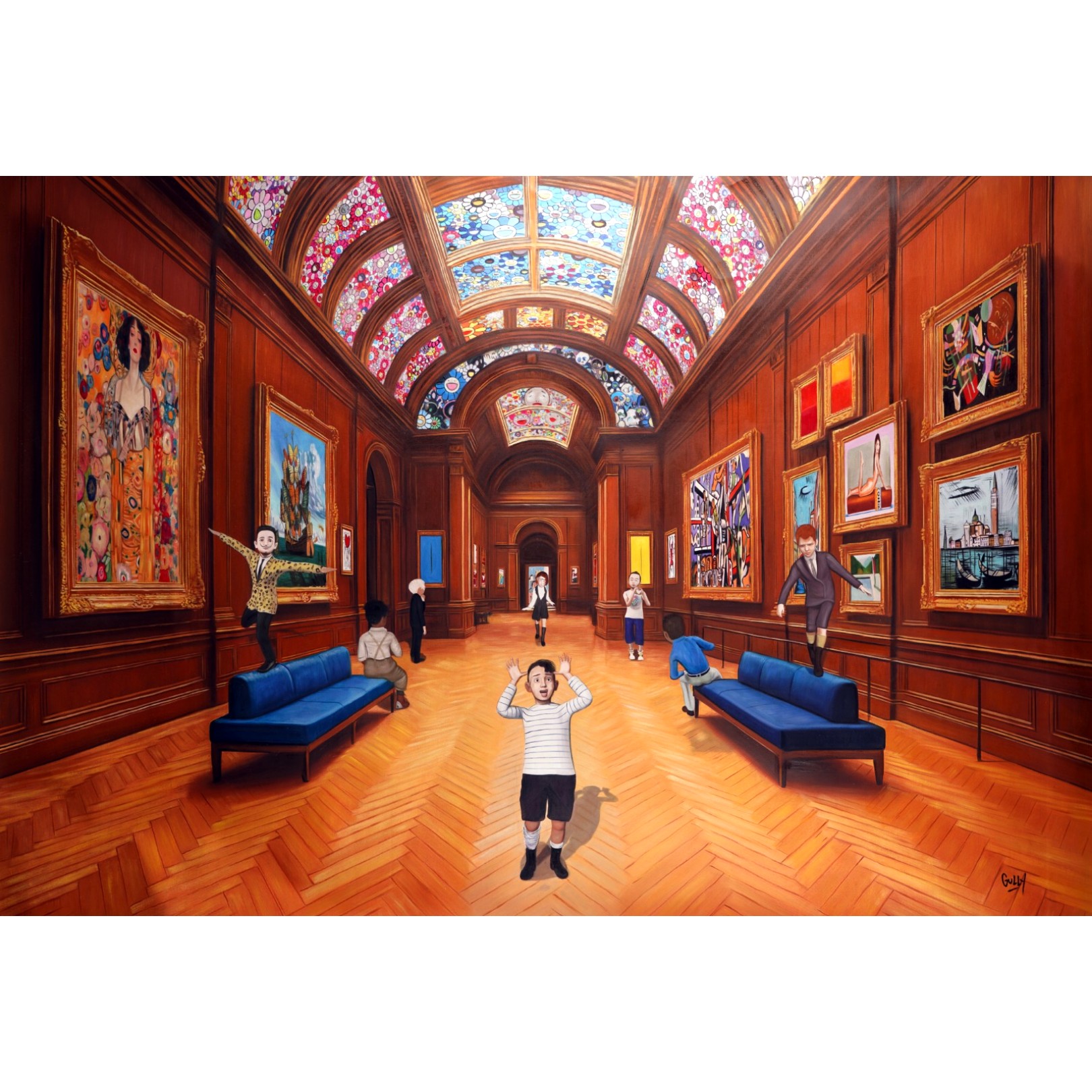 VINCENT NORMAN TAKASHI NIKI PABLO - 123 x 183 cm - GULLY - Galeries Bartoux