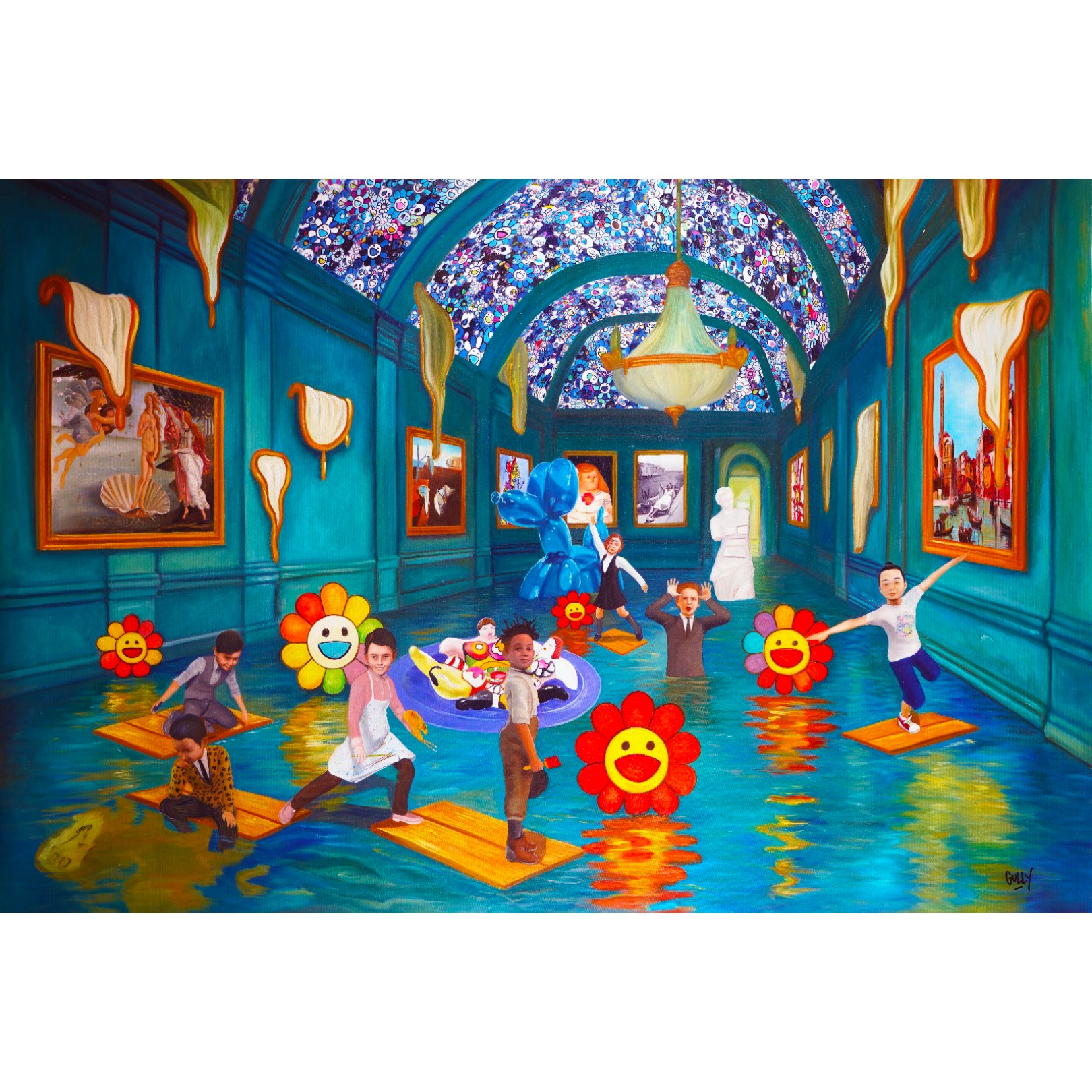 YVES, SALVADOR, FERNANDO, JEAN-MICHEL, NIKI, VINCENT AND TAKASHI MEET, DALI, SAINT PHALLE, KOONS, PICASSO, BOTERO, GUGGENHEIM, DALI, LICHTENSTEIN ... - GULLY - Galeries Bartoux