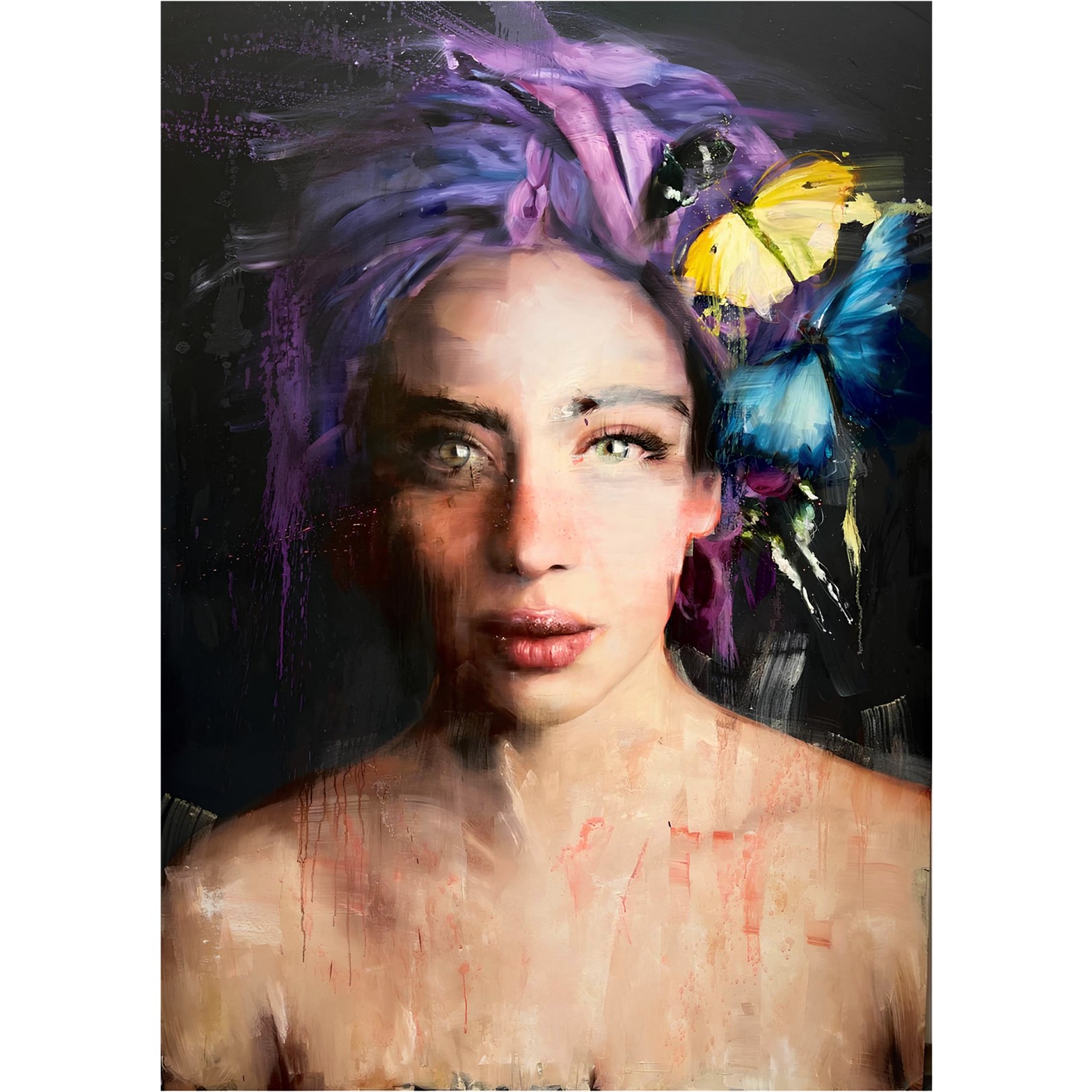 EMMA MATILDA WITH PURPLE TURBAN - ROBERTA CONI - Galeries Bartoux