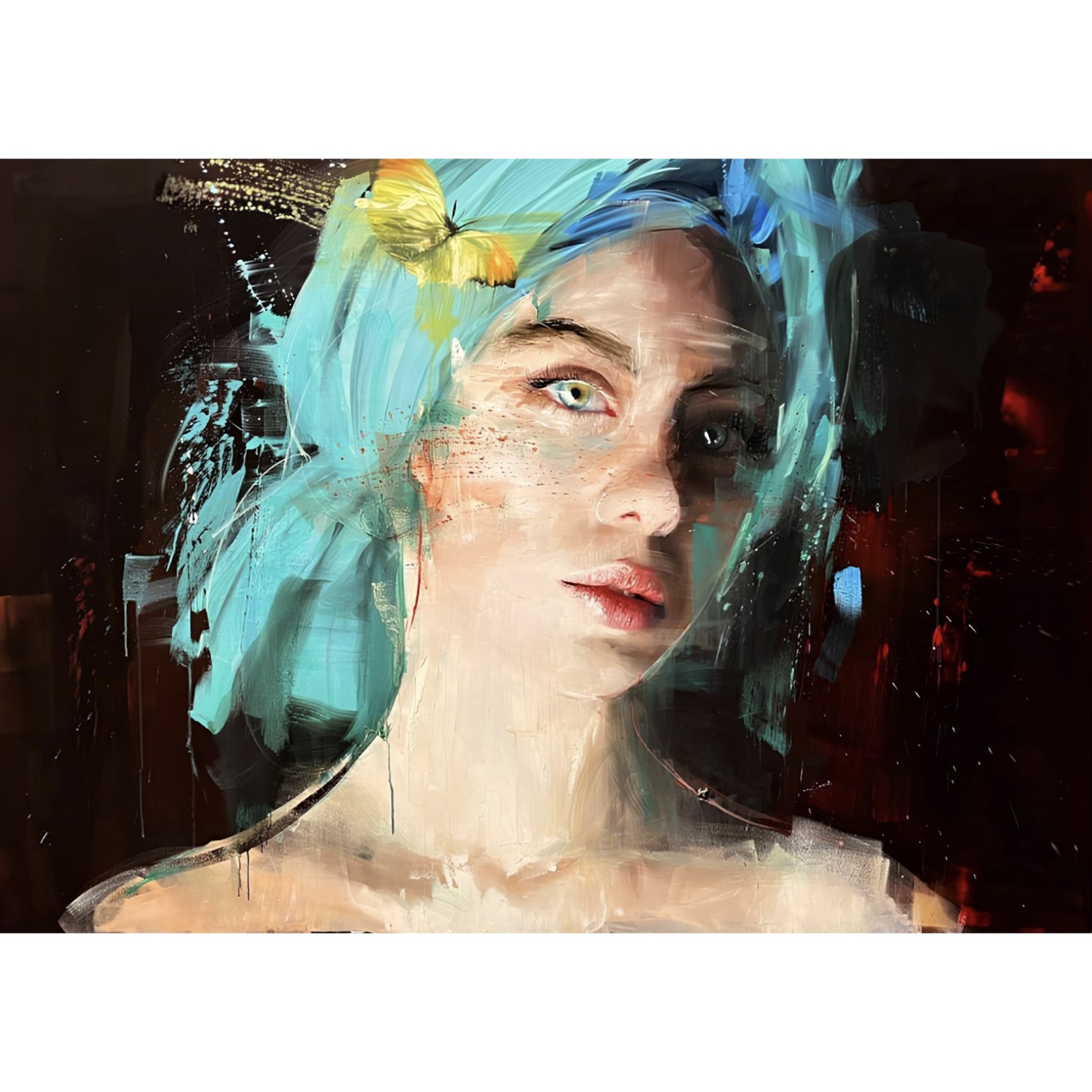 EMMA MATILDA YELLOW BUTTERFLY - ROBERTA CONI - Galeries Bartoux