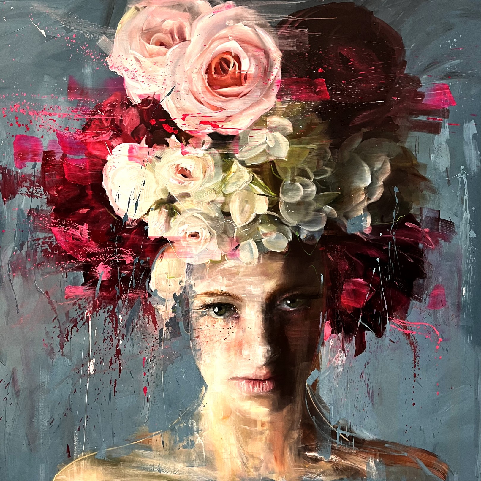 MATILDE WITH ROSES - ROBERTA CONI - Galeries Bartoux
