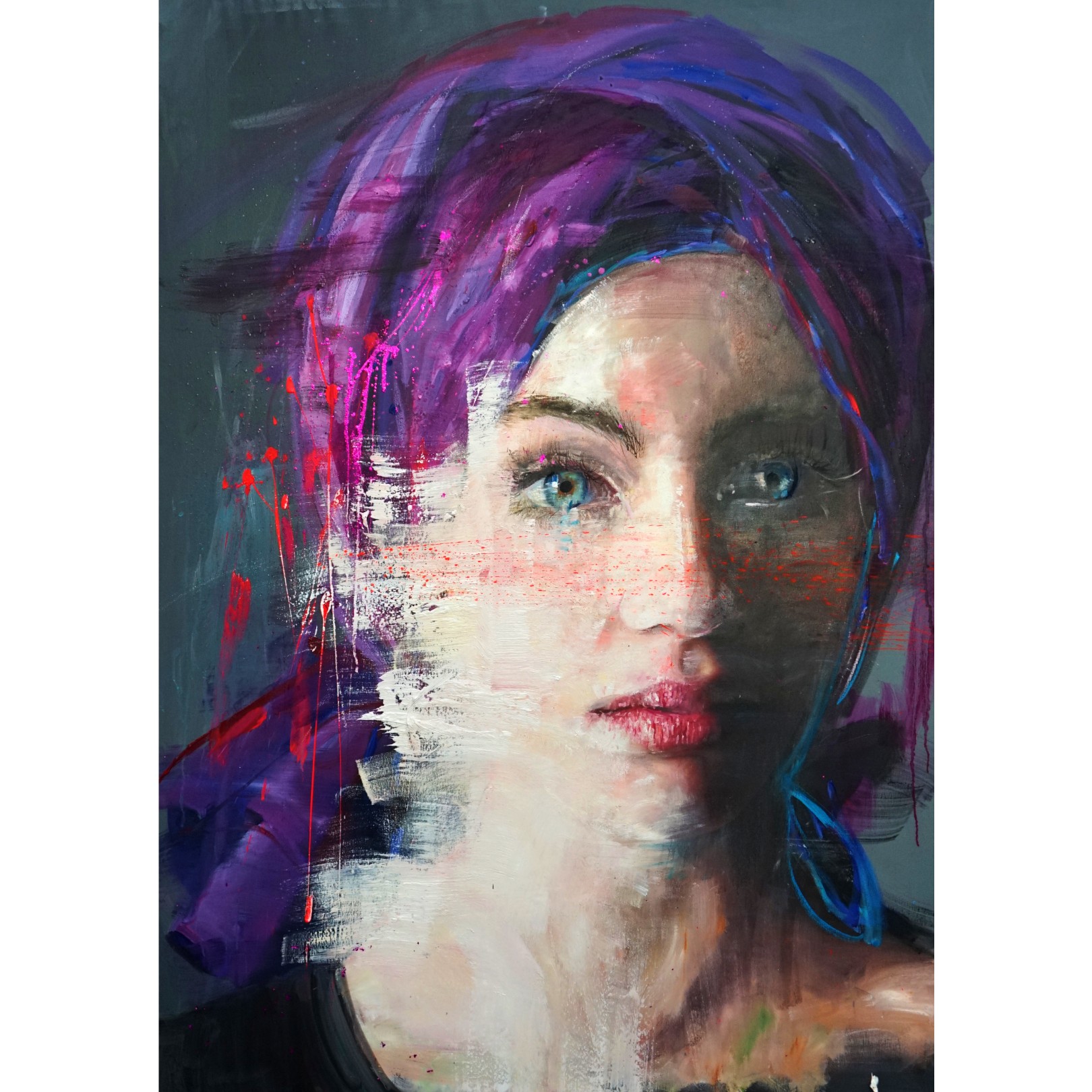 DILETTA PURPLE TURBAN - ROBERTA CONI - Galeries Bartoux