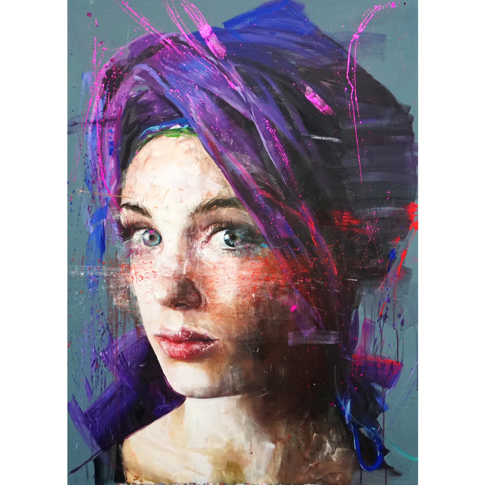 DILETTA PURPLE TURBAN - ROBERTA CONI - Galeries Bartoux