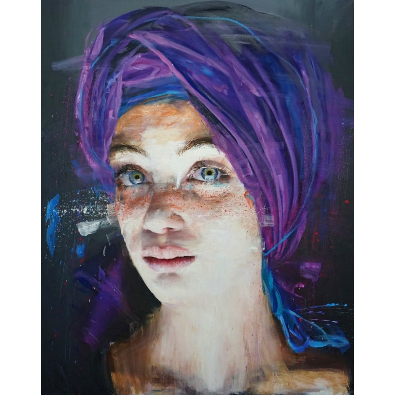 DILETTA PURPLE TURBAN - ROBERTA CONI - Galeries Bartoux