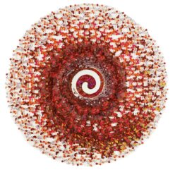 Dreamcatcher in the red spiral - ANNALÙ - Galeries Bartoux