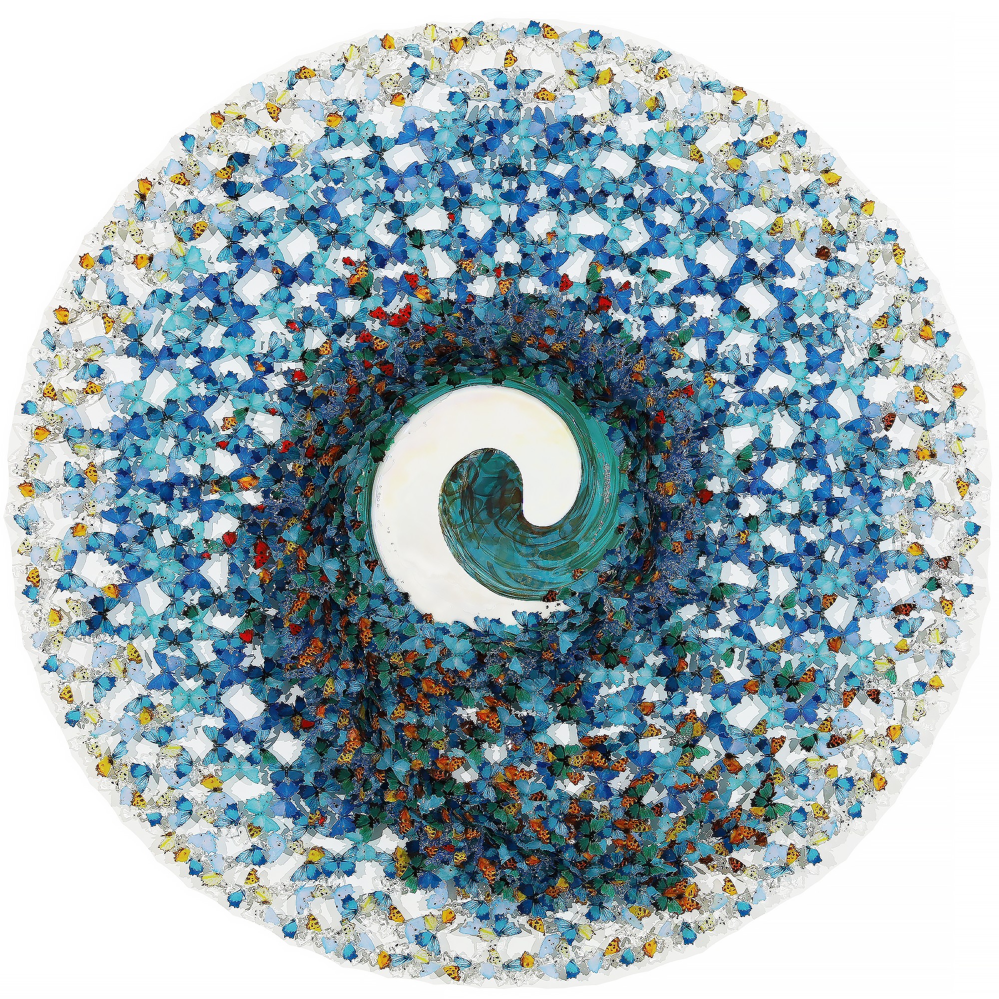 DREAMCATCHER BLUE YELLOW SPIRAL - ANNALÙ - Galeries Bartoux