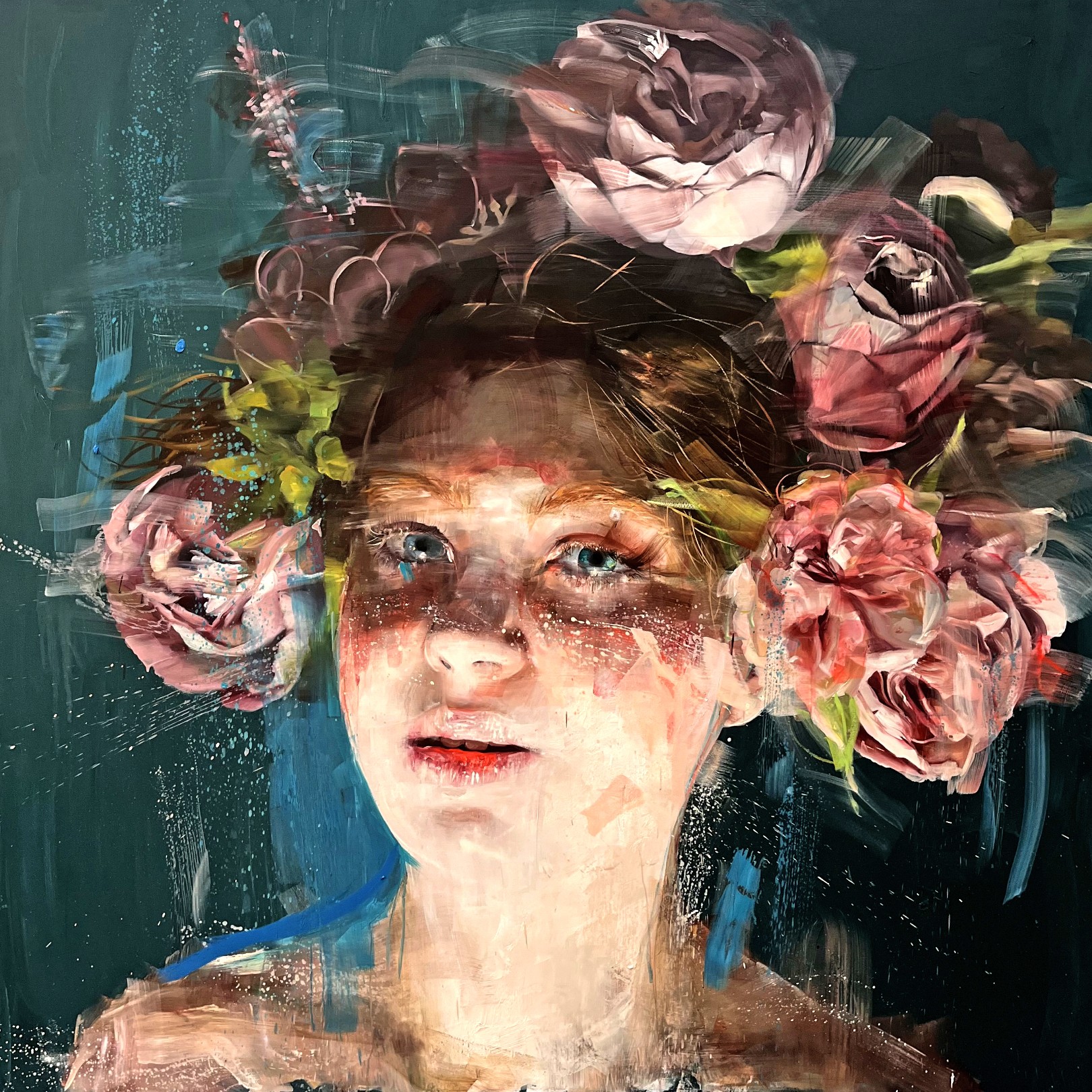 CAMILLA WITH FLOWERS - ROBERTA CONI - Galeries Bartoux