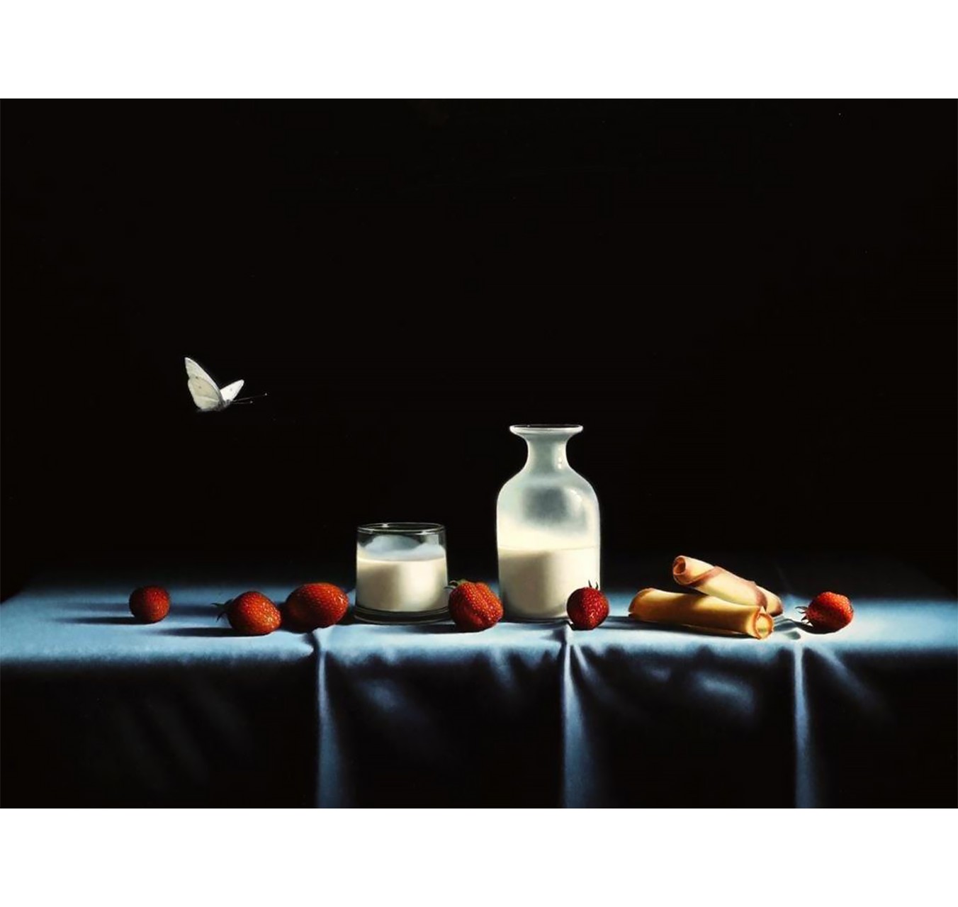 LES FRAISES ET LE PAPILLON - PIERRE-YVES RUSSO - Galeries Bartoux