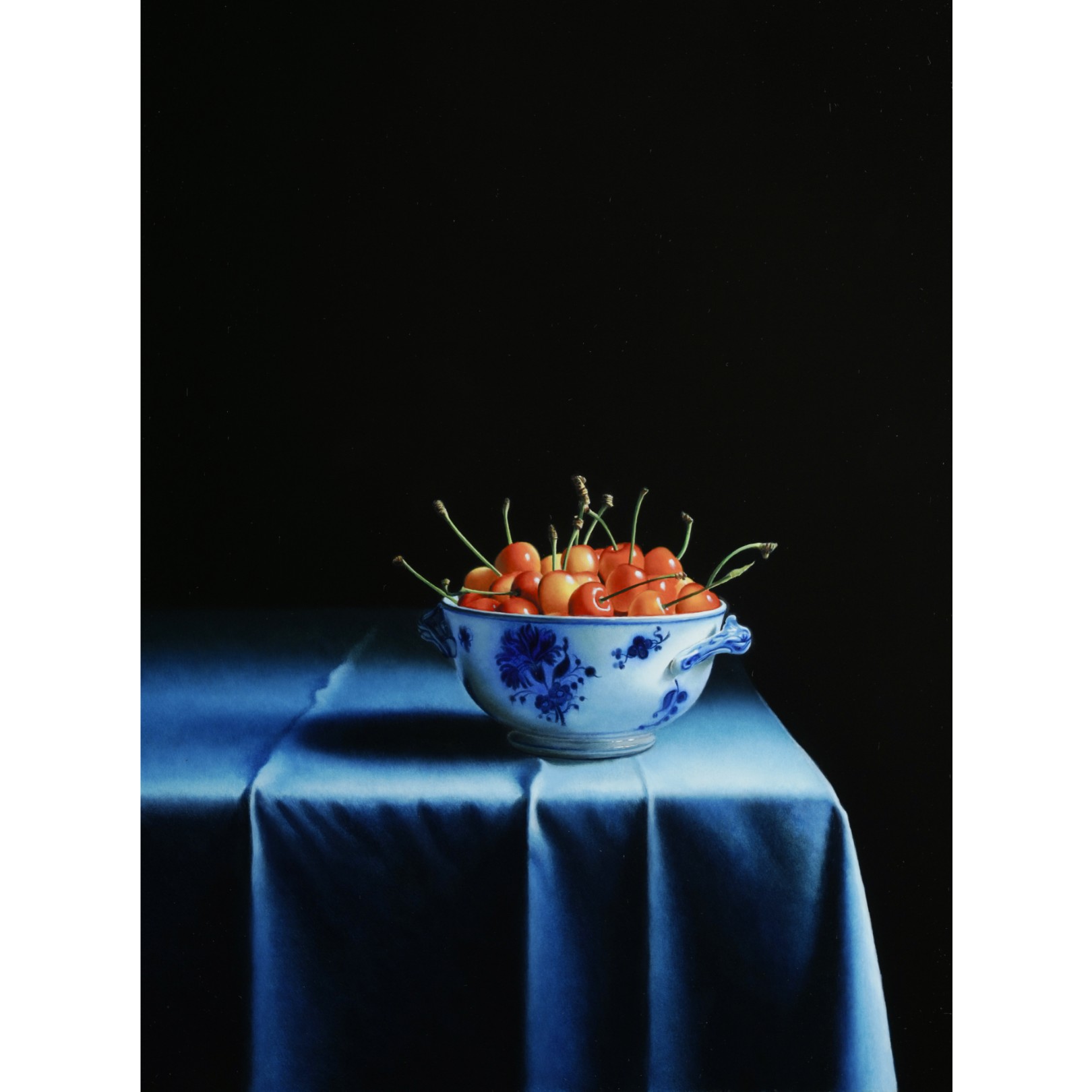 LA CÉRAMIQUE BLEUE ET LES CERISES - PIERRE-YVES RUSSO - Galeries Bartoux