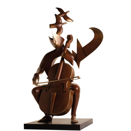 Le violoncelliste - ÉTIENNE - Galeries Bartoux