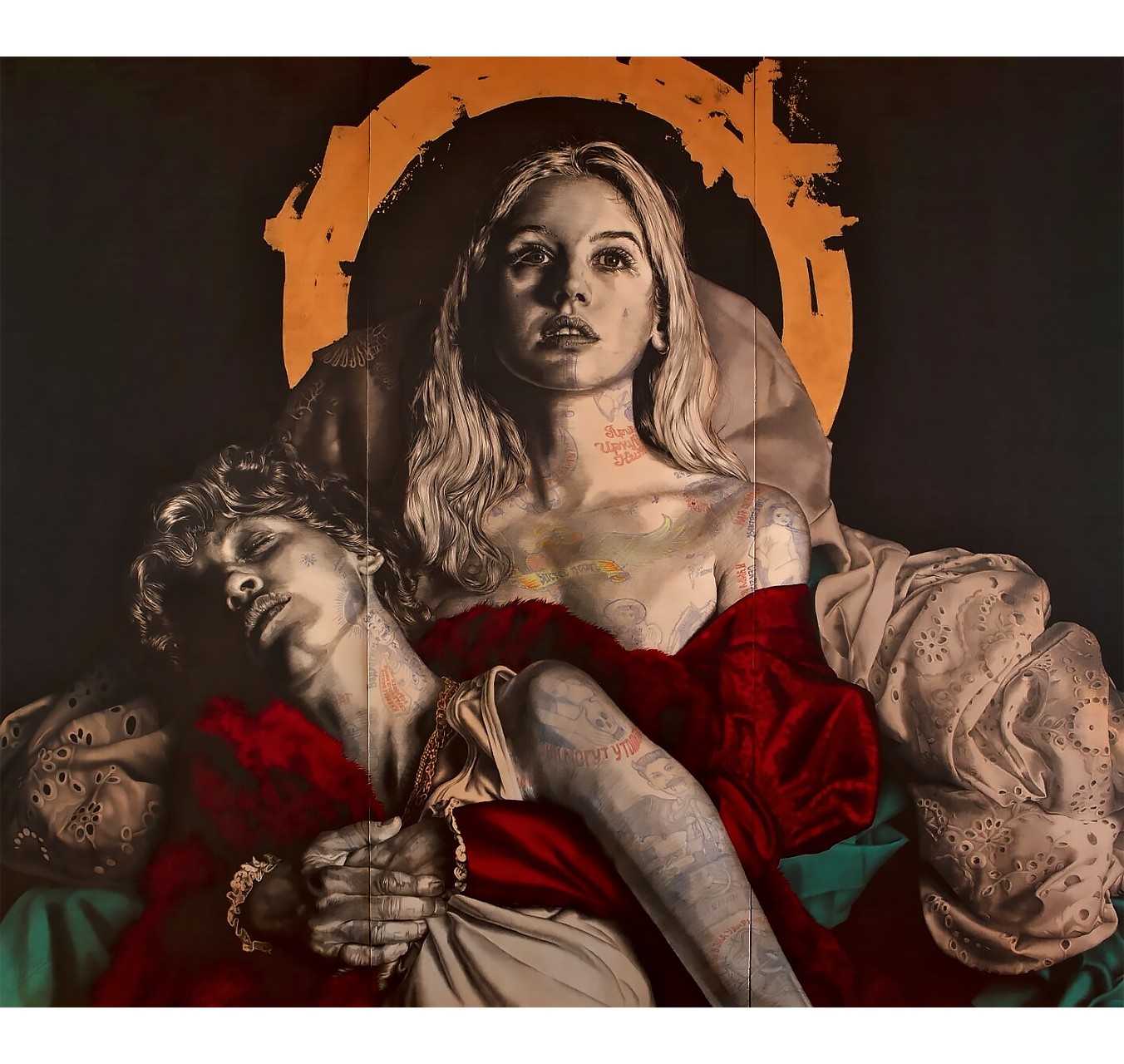 La Pieta - Triptych - MORENO GABRIEL - Galeries Bartoux