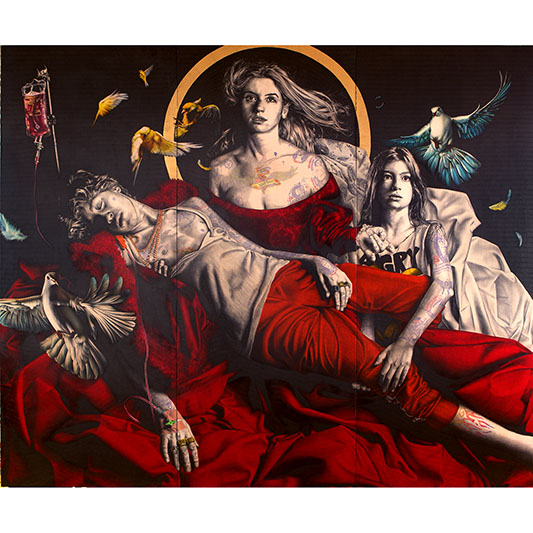 La pieta 2 - Triptych - GABRIEL MORENO - Galeries Bartoux