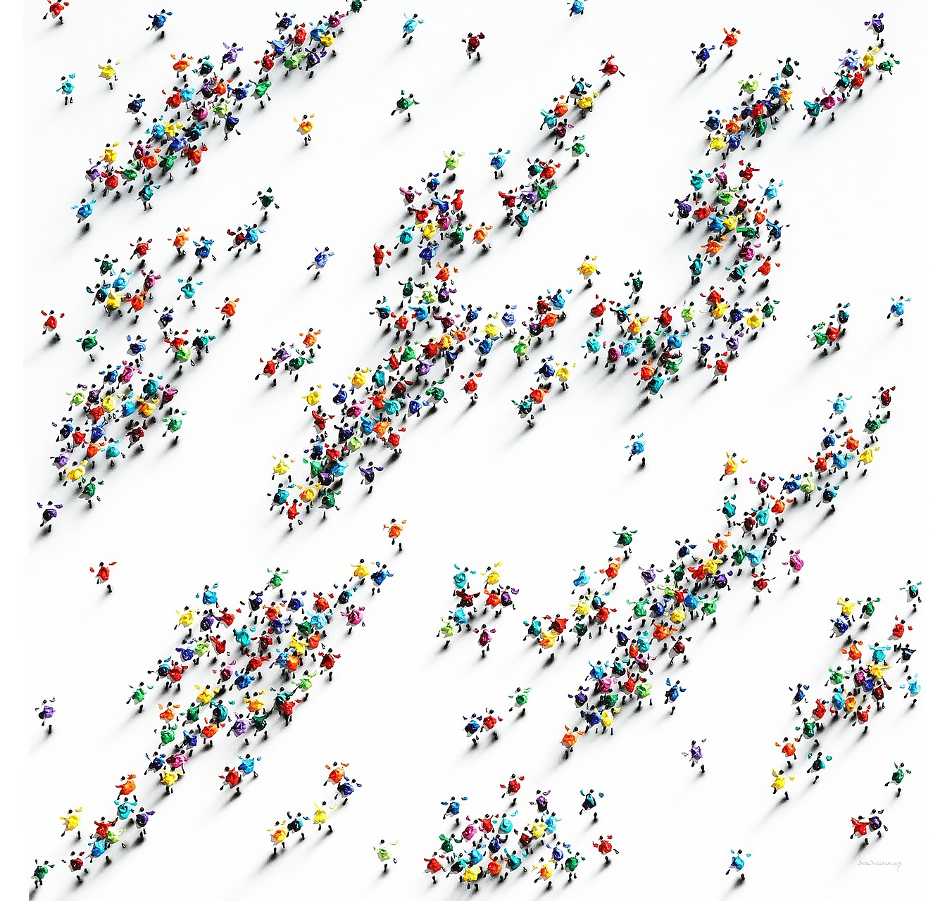 CROWD #3505 - JANE WATEROUS - Galeries Bartoux