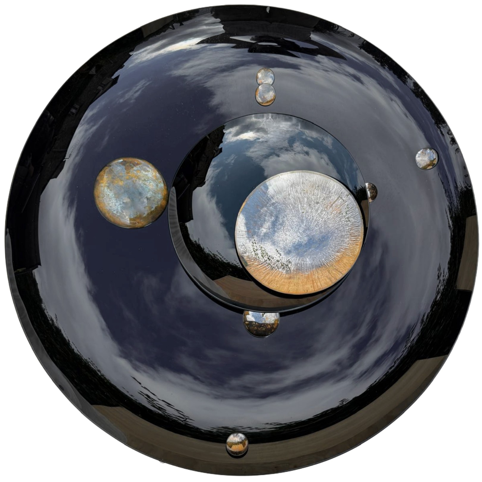MIROIR NOIR ET OR - CHRISTOPHE GAIGNON - Galeries Bartoux
