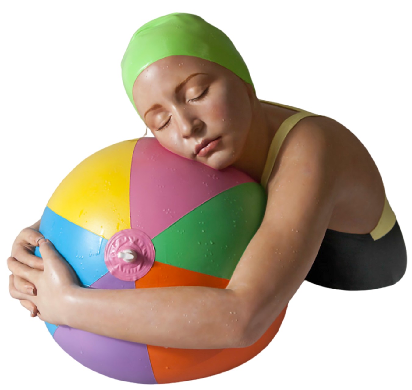 BROOKE WITH BEACH BALL - CAROLE FEUERMAN - Galeries Bartoux