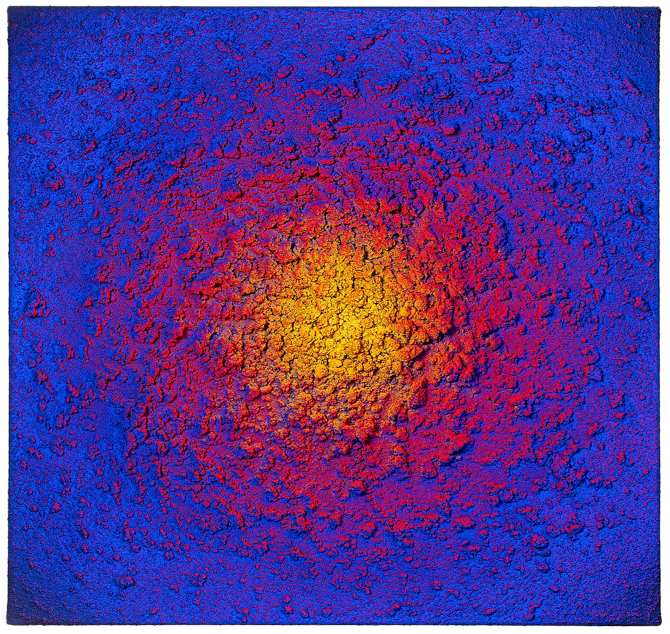 18.16_InterstellarInterstellar Red Blue Yellow 18.16_Red_Blue_Yellow_50x50 - SAMUEL DEJONG - Galeries Bartoux