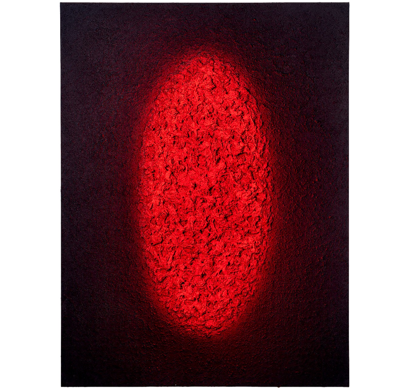Interstellar Oval Red 18.67 - SAMUEL DEJONG - Galeries Bartoux