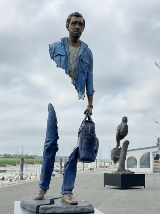 Bruno Catalano's Fragmented Travelers Visit the Amalfi Coast