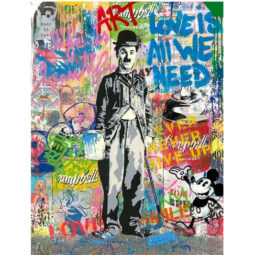 Chaplin - MR BRAINWASH - Galeries Bartoux