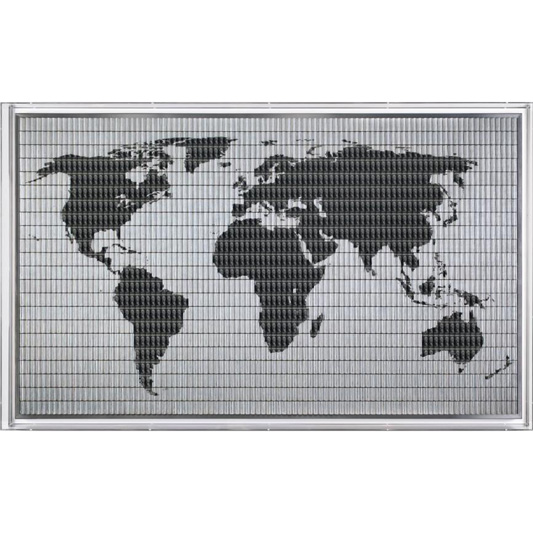 Silver world map - MONTOYA SANTIAGO - Galeries Bartoux