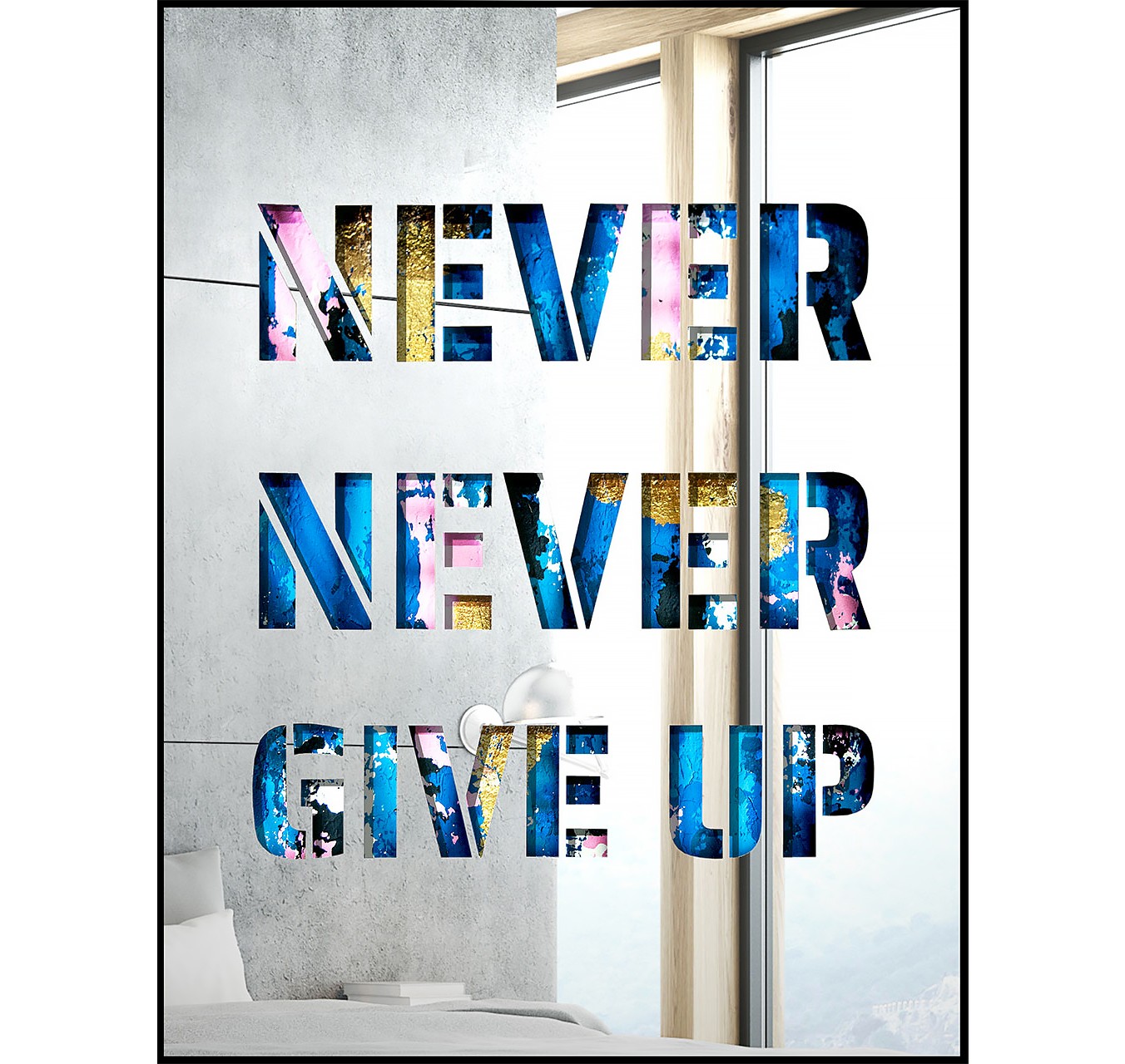 Never never give up - DEVIN MILES - Galeries Bartoux