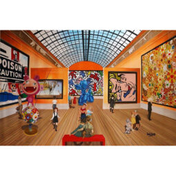 Jean-Michel, Nikki, Keith-René, Andy and the children meet Warhol, Murakami, Dali, Haring, Koons and Lichtenstein - GULLY - Galeries Bartoux