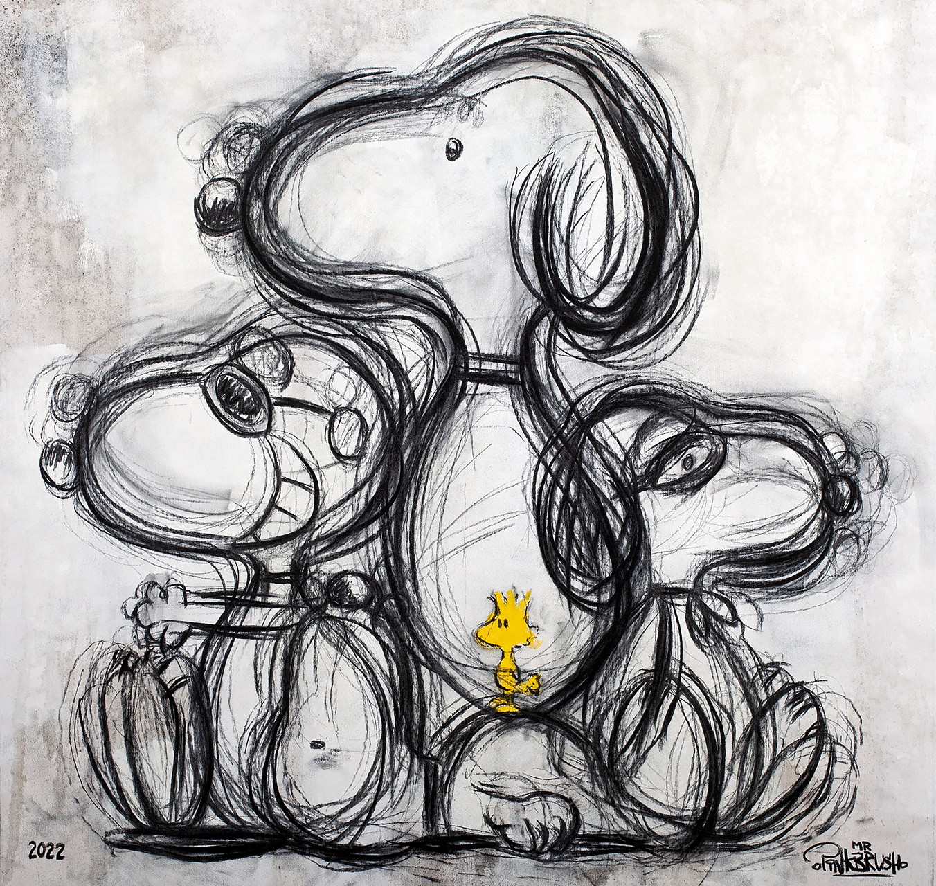 SNOOPY - MR PINKBRUSH - Galeries Bartoux