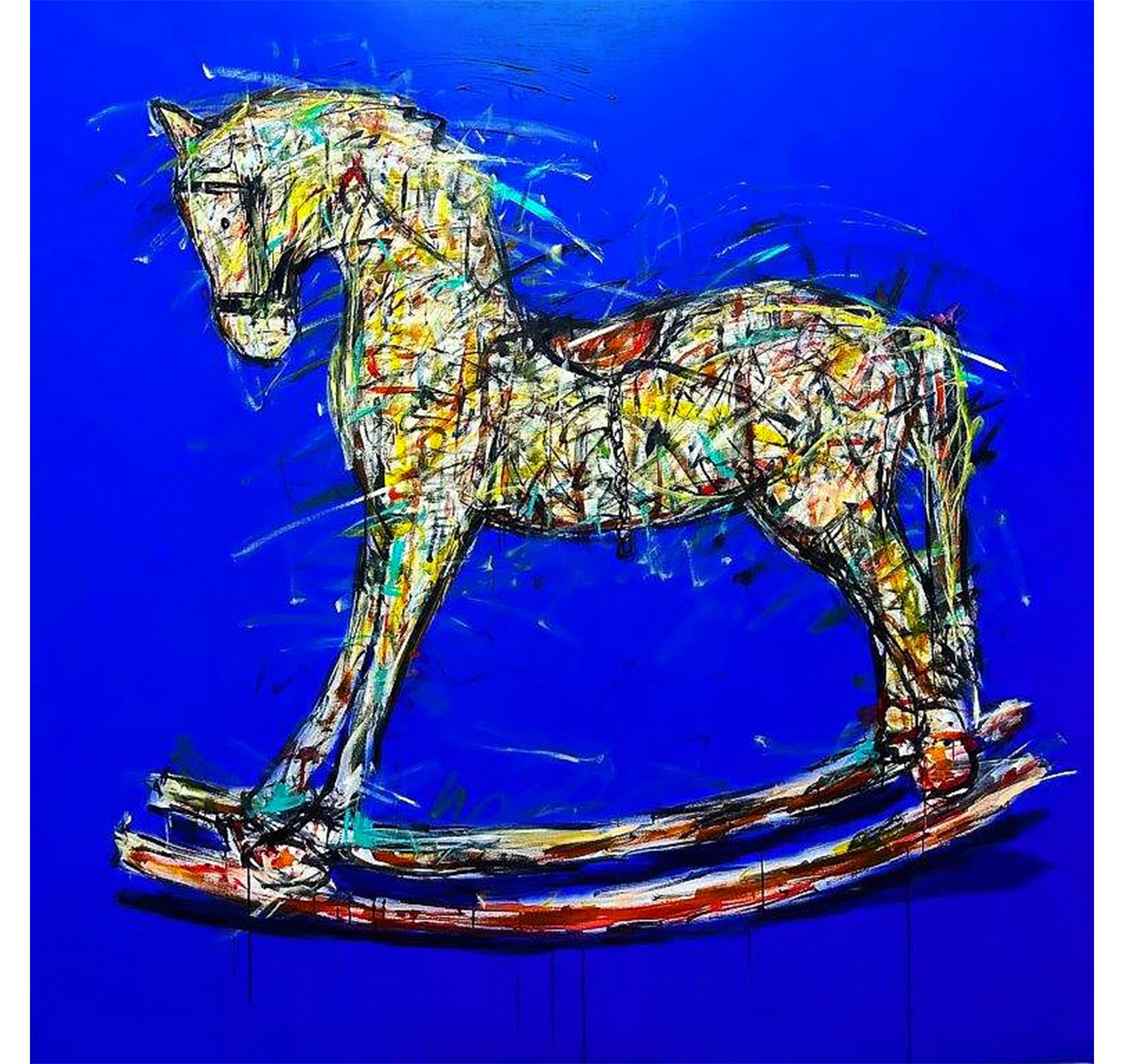 CHEVAL DE BOIS - KIKO - Galeries Bartoux