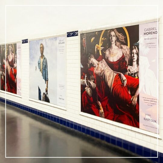 GALERIES BARTOUX EXHIBITS IN THE METRO! - Galeries Bartoux