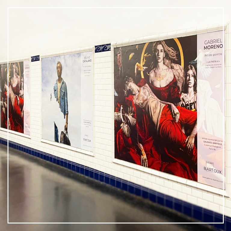 GALERIES BARTOUX S’EXPOSE DANS LE MÉTRO ! - Galeries Bartoux