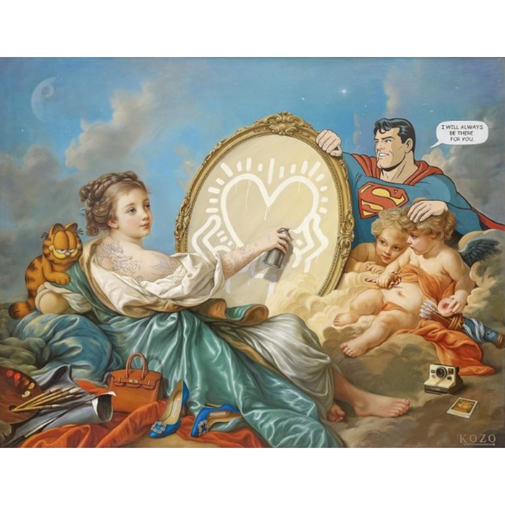 APHRODITE IN LOVE 160 x 200 cm - KOZO - Galeries Bartoux