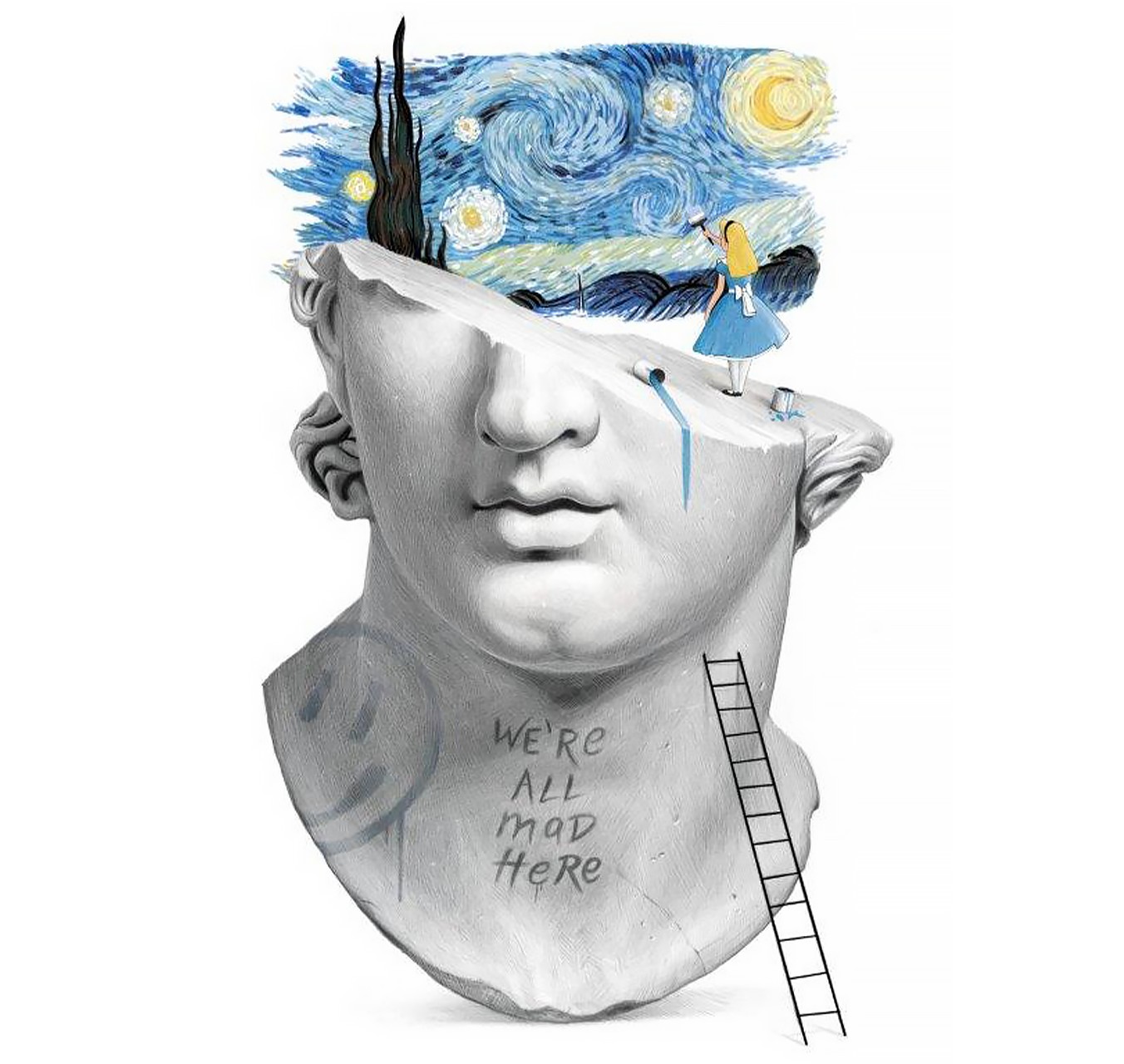 We're All Mad Here x Smiley - KOZO - Galeries Bartoux