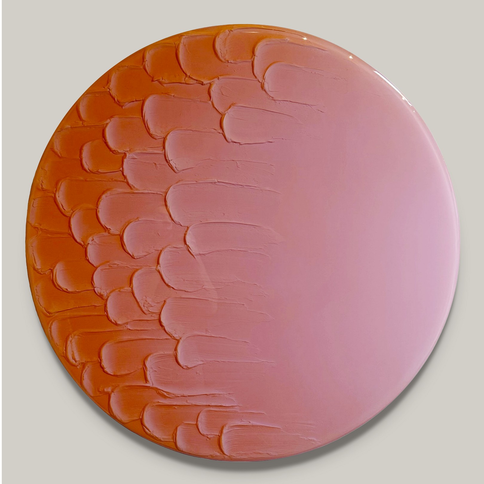 WAVE TRACES ORANGE - CORINE VAN VOORBERGEN - Galeries Bartoux