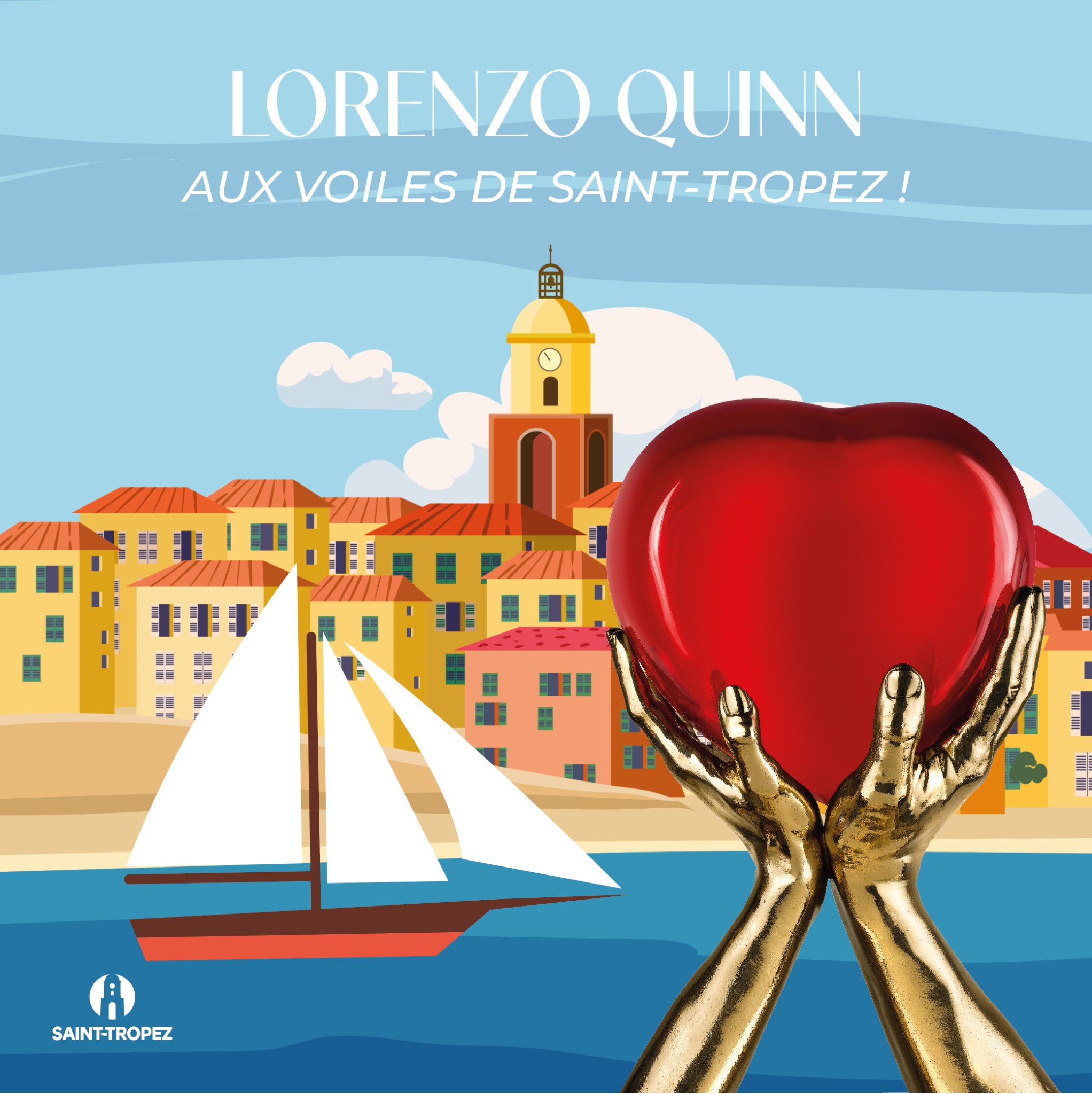 LORENZO QUINN AUX VOILES DE SAINT-TROPEZ - Galeries Bartoux