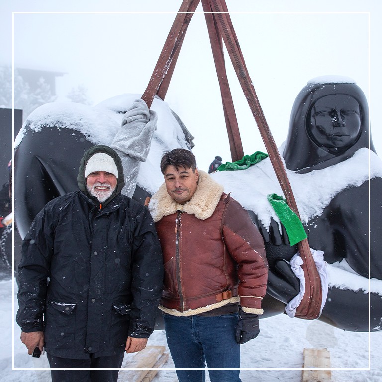 THE DREAM TEAM AT THE SUMMIT OF THE ALPS! - Galeries Bartoux