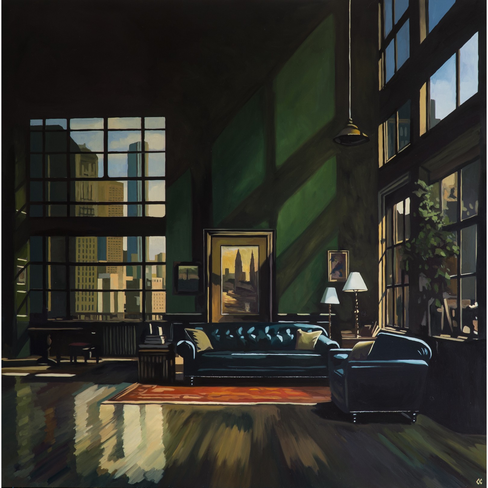THE BLUE CHESTERFIELD - CHRIS CAROLINA - Galeries Bartoux