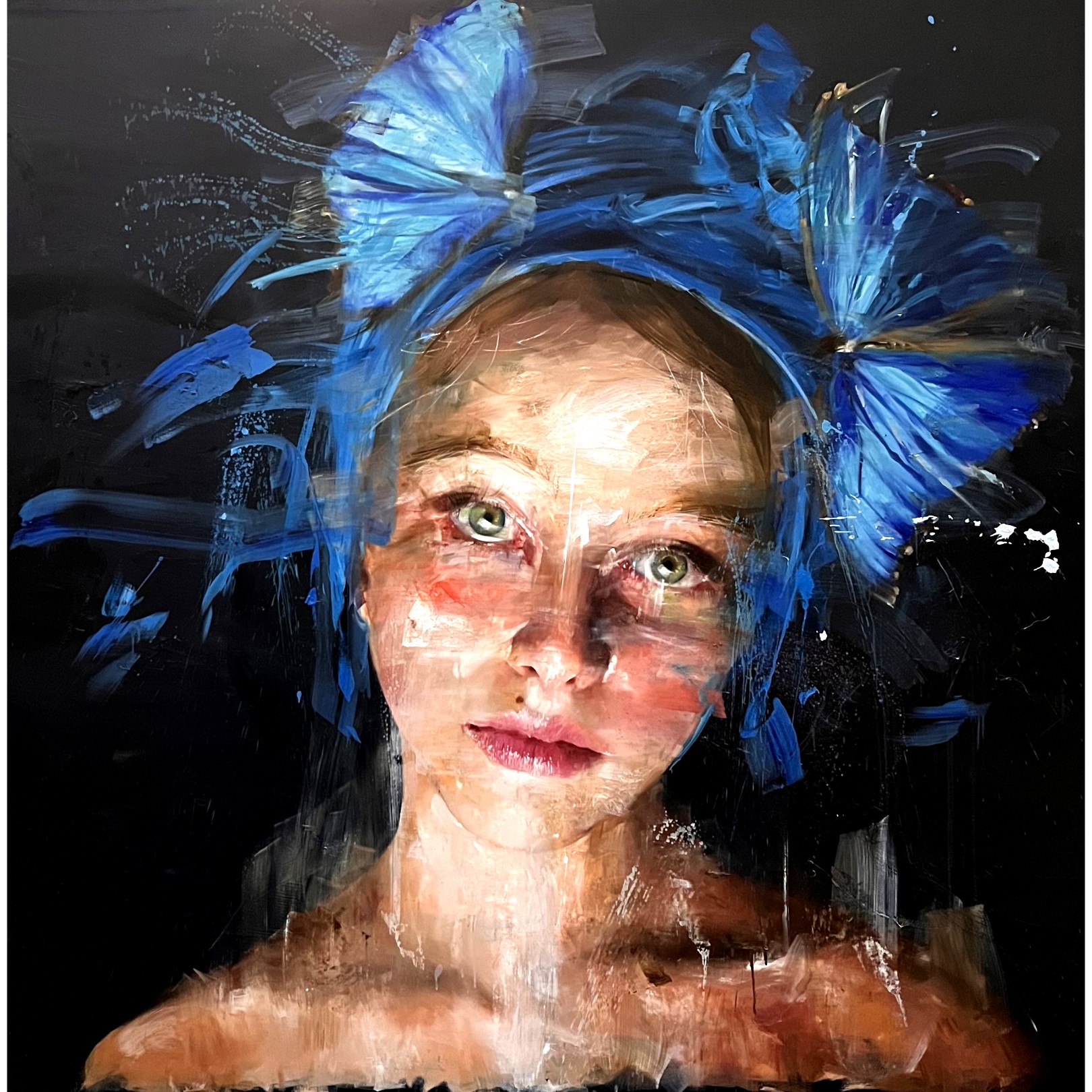 VIRGINIA BLUE BUTTERFLY - ROBERTA CONI - Galeries Bartoux