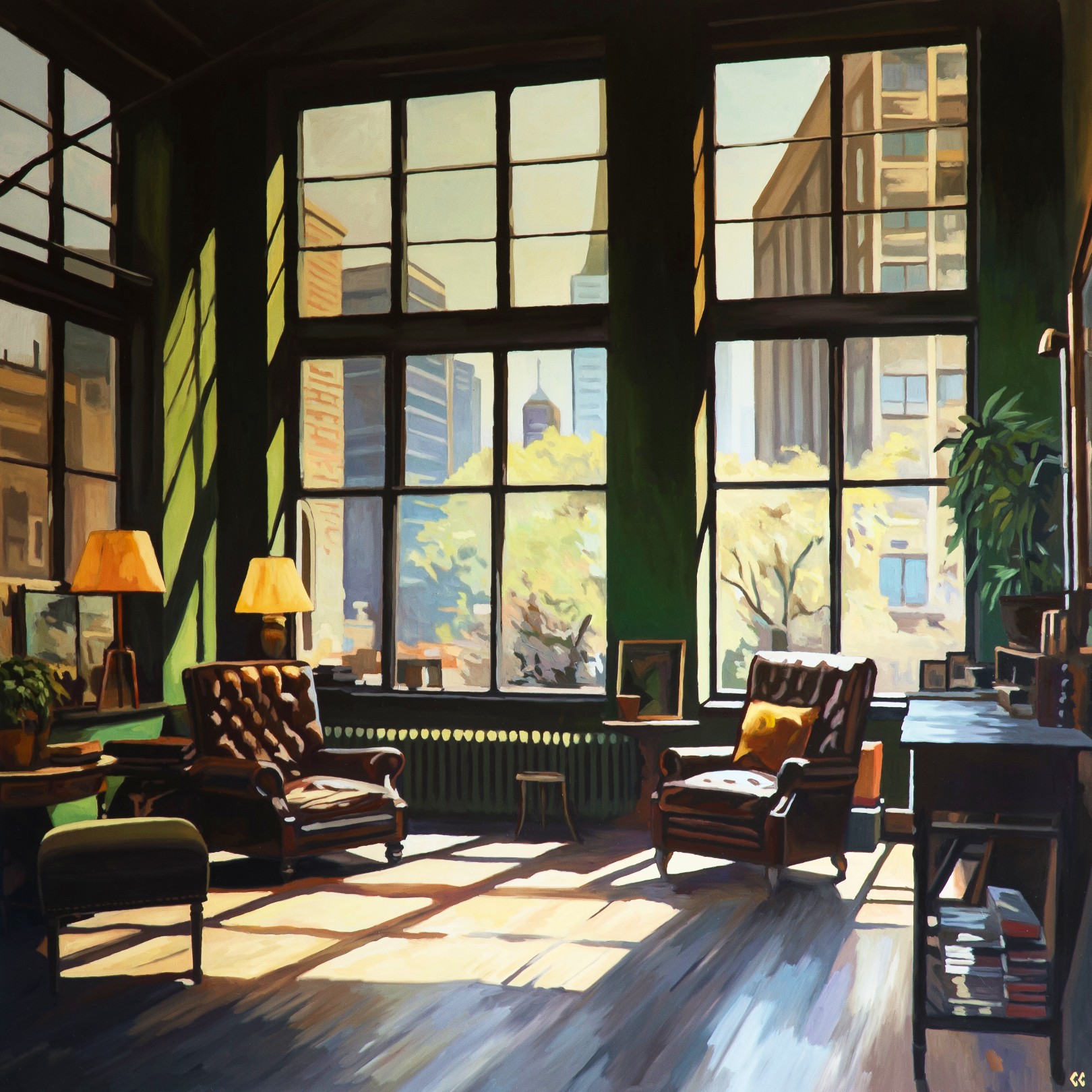 BROWN ARMCHAIRS - CHRIS CAROLINA - Galeries Bartoux
