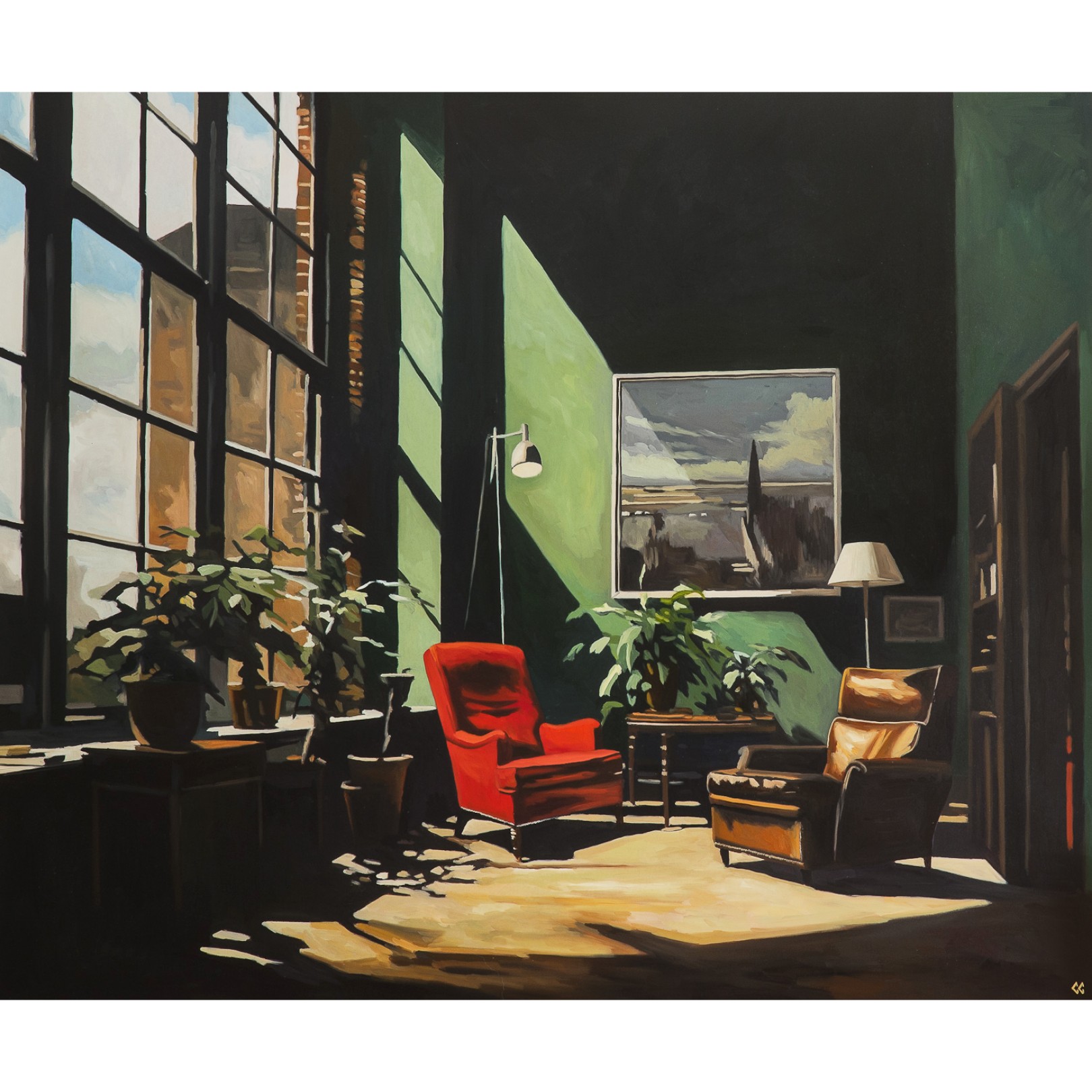 RED ARMCHAIR - CHRIS CAROLINA - Galeries Bartoux