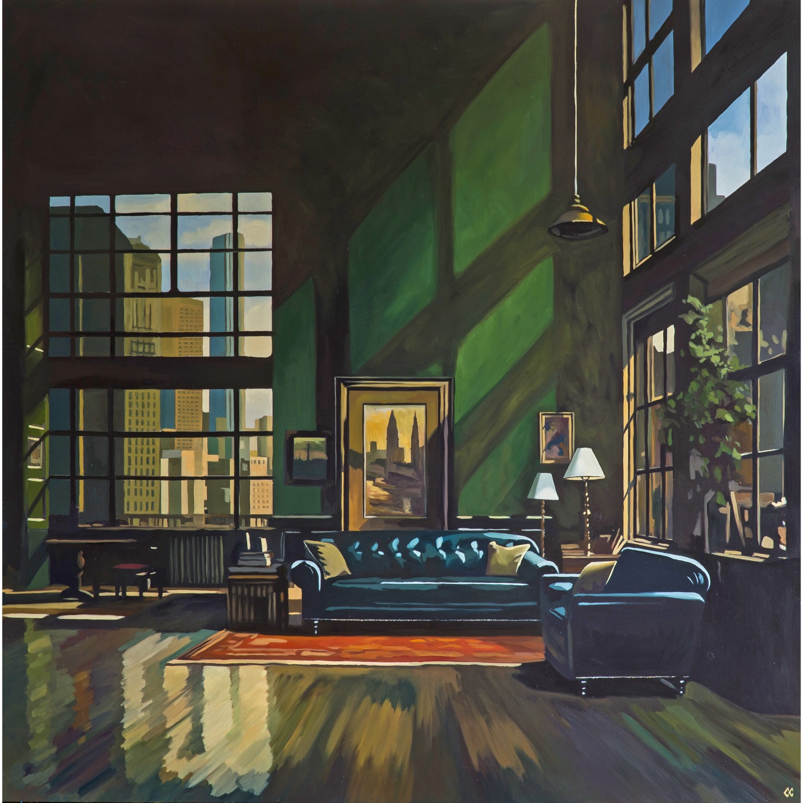 THE BLUE CHESTERFIELD - CHRIS CAROLINA - Galeries Bartoux