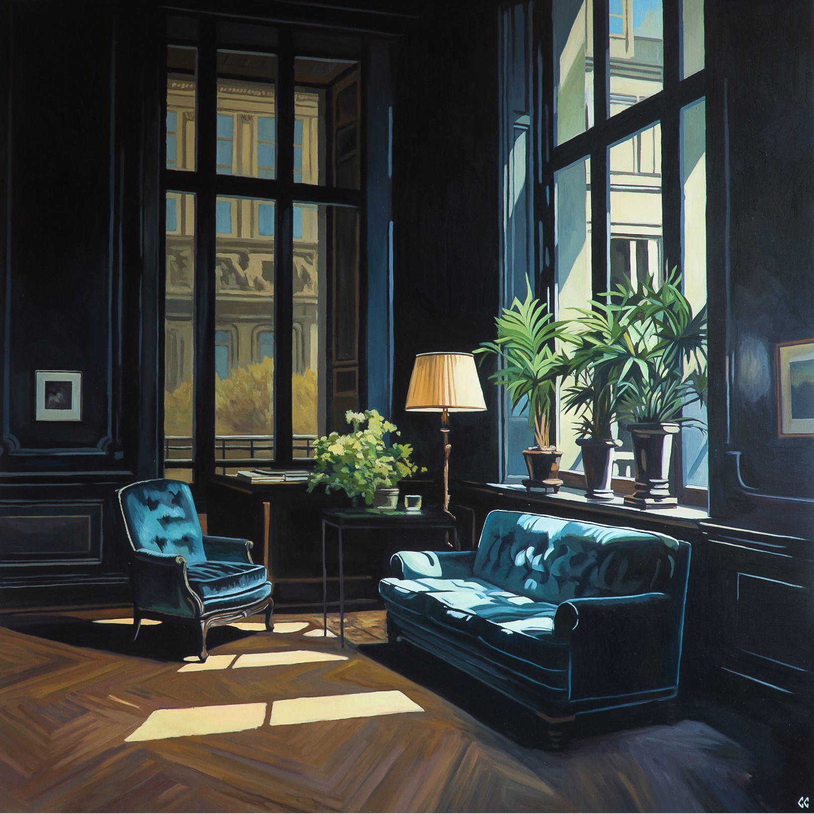 THE BLUE LIVING ROOM - CHRIS CAROLINA - Galeries Bartoux