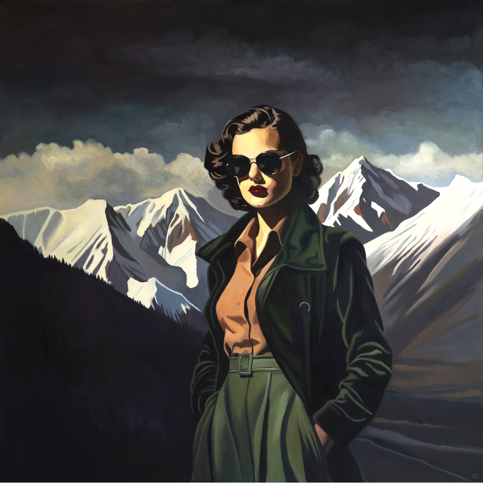 GOOD EVENING IN THE ALPES - CHRIS CAROLINA - Galeries Bartoux