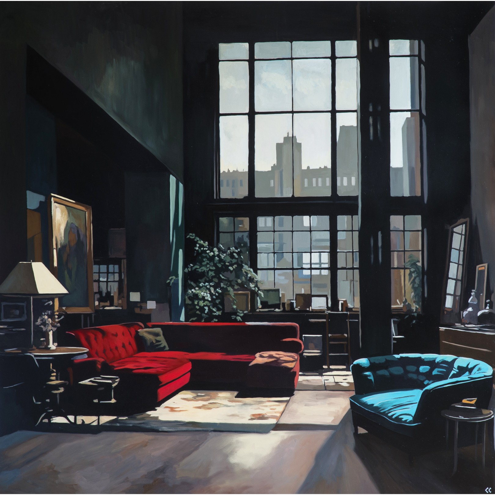 RED SOFA - CHRIS CAROLINA - Galeries Bartoux