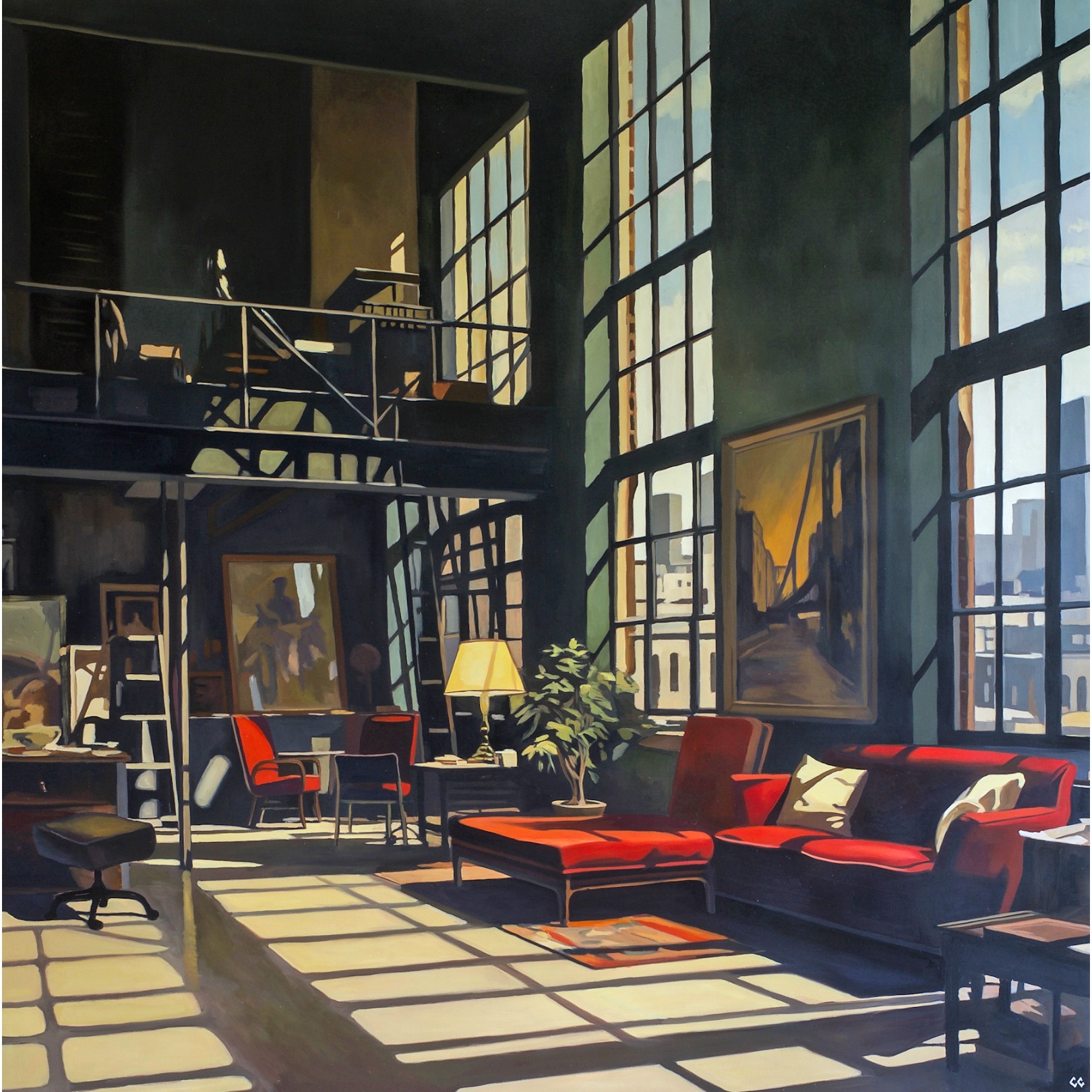 RED SOFA - CHRIS CAROLINA - Galeries Bartoux