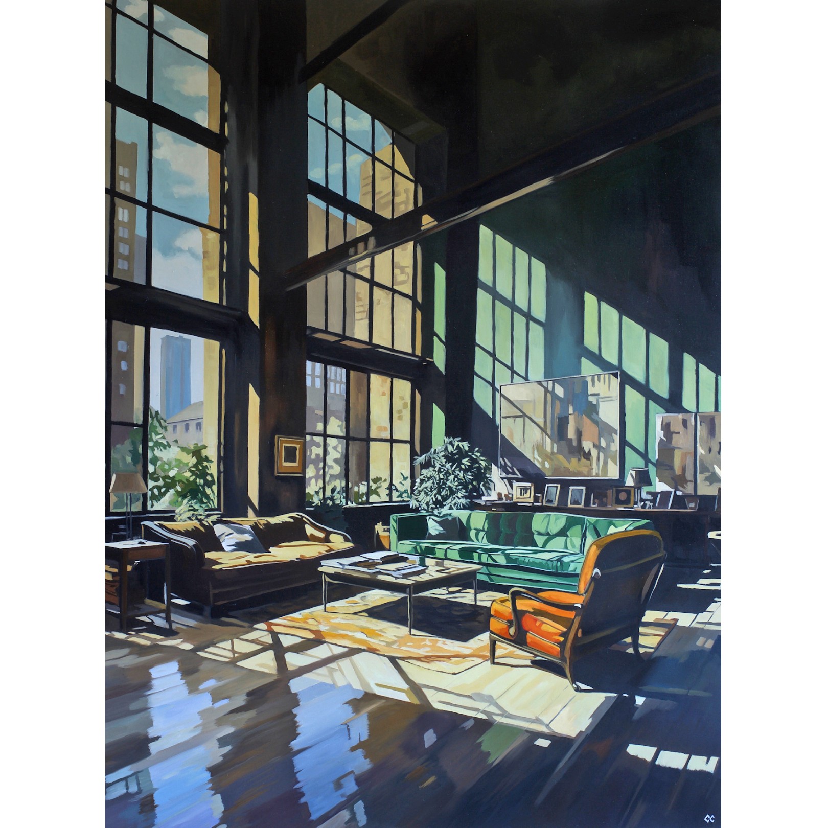 THE ORANGE ARMCHAIR - CHRIS CAROLINA - Galeries Bartoux