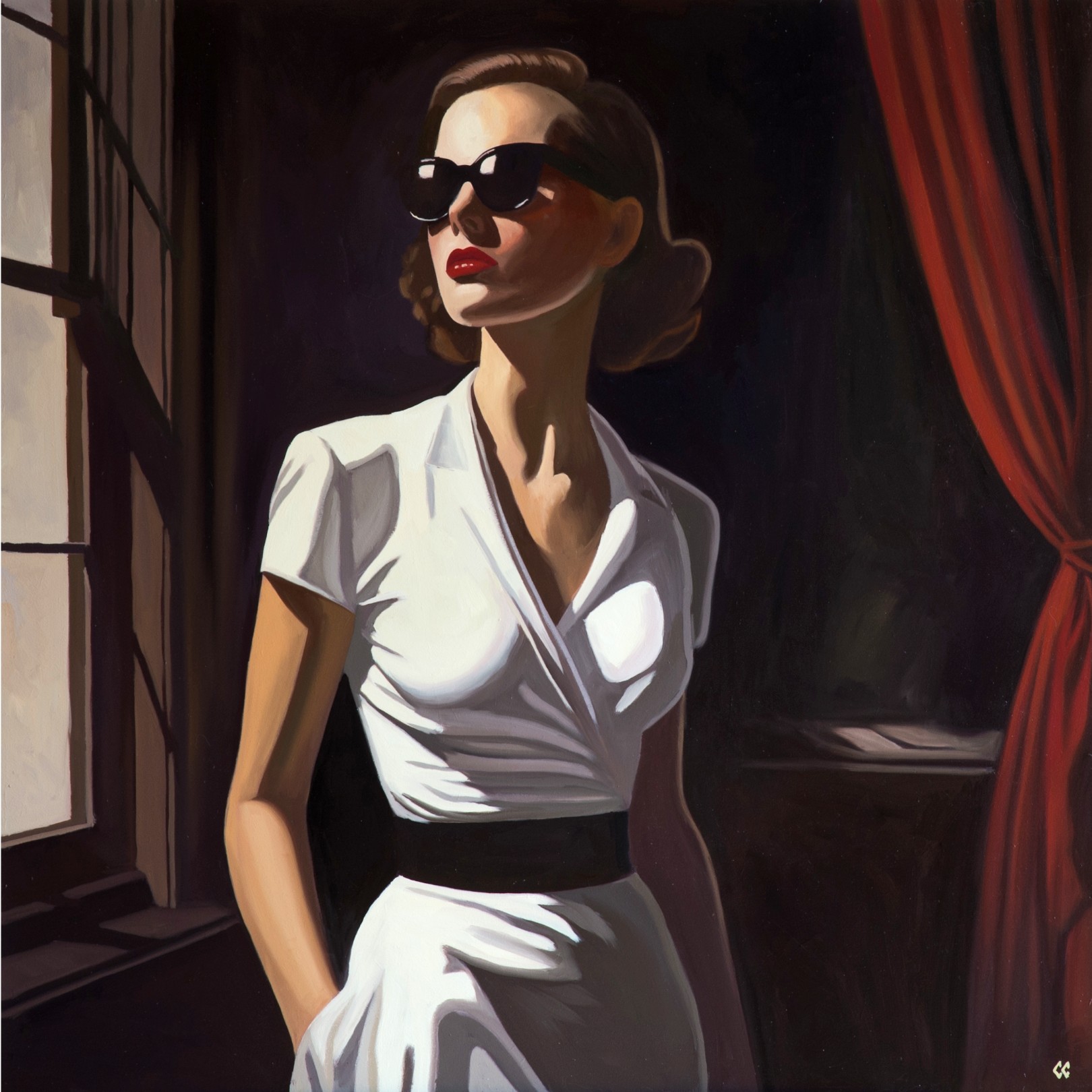 THE RED CURTAIN - CHRIS CAROLINA - Galeries Bartoux